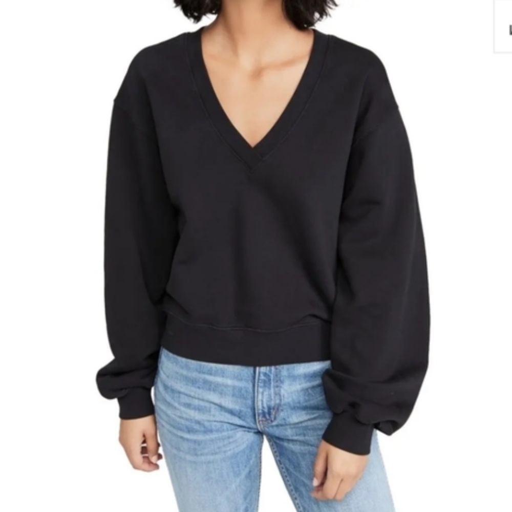 AGOLDE Low‎ V Neck Balloon Sweatshirt